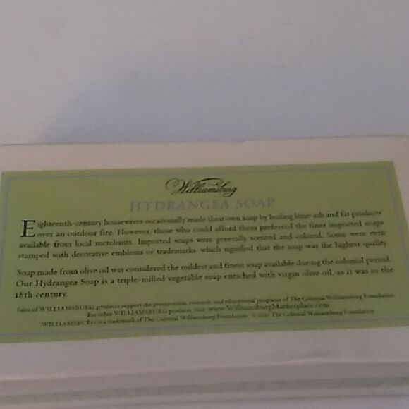Williamsburg Hydrangea Bar Soap. - Picture 3 of 3